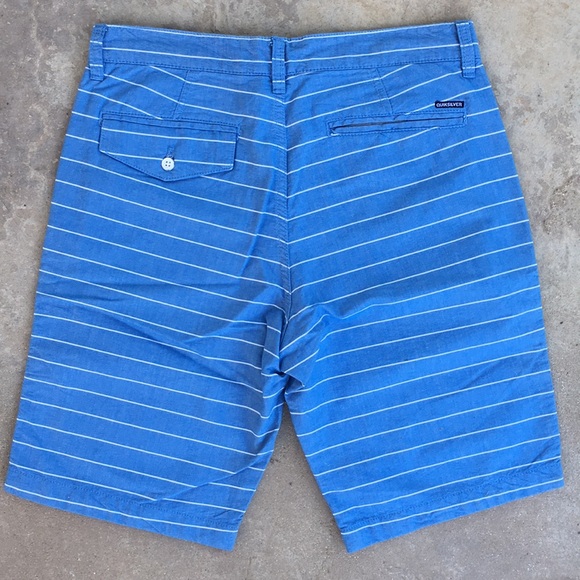 Quiksilver Men’s Blue Striped Shorts sz 32 - Picture 3 of 5